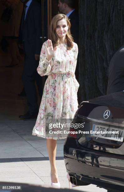 Queen Letizia of Spain presides AECC event on research on Cancer International Day at Prado Museum on September 22, 2017 in Madrid, Spain.