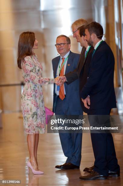 Queen Letizia of Spain presides AECC event on research on Cancer International Day at Prado Museum on September 22, 2017 in Madrid, Spain.