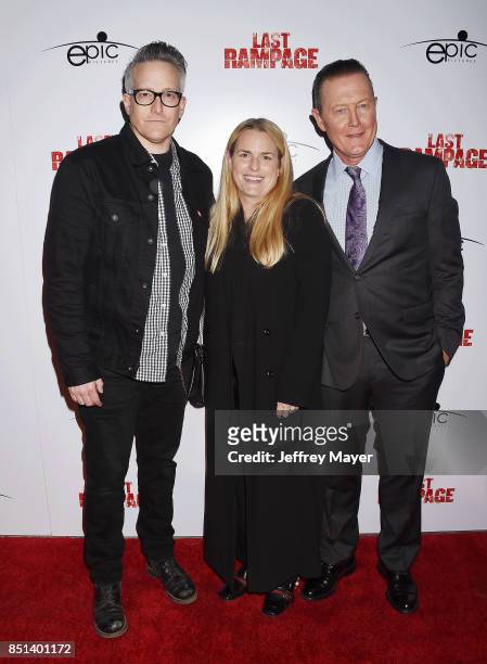 Composer Richard Patrick, Barbara Patrick and actor Robert Patrick attend the Premiere Of Epic Pictures Releasings' 'Last Rampage' at ArcLight...