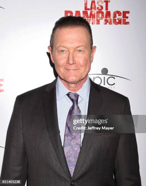 Actor Robert Patrick attends the Premiere Of Epic Pictures Releasings' 'Last Rampage' at ArcLight Cinemas on September 21, 2017 in Hollywood,...