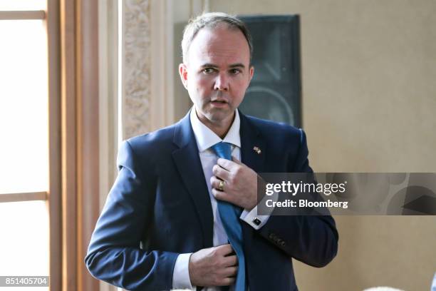 Gavin Barwell, chief of staff for U.K. Prime Minister Theresa May, attends a speech at Complesso Santa Maria Novella in Florence, Italy, on Friday,...