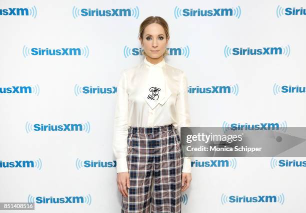 Actress Joanne Froggatt visits SiriusXM Studios on September 22, 2017 in New York City.