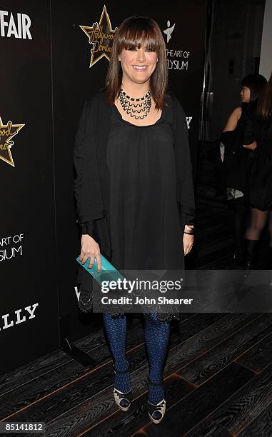 The Art of Elysium founder Jennifer Howell arrives at the Bally and Vanity Fair Hollywood Domino Game Night benefiting The Art of Elysium held at...