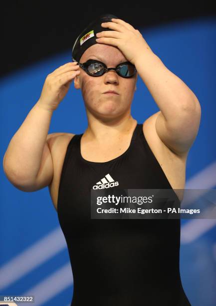 Eleanor Simmonds from Swansea in the Womens MC 400m Freestyle Final during day two of the British Gas Swimming Championships at Ponds Forge,...