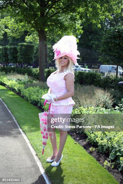 Racegoers during day five of the Royal Ascot meeting at Ascot Racecourse, Berkshire.