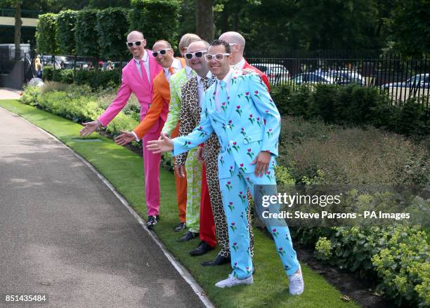 Racegoers during day five of the Royal Ascot meeting at Ascot Racecourse, Berkshire.