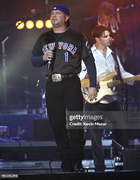 Exclusive* Garth Brooks performs during the "Last Play at Shea" at Shea Stadium on July 16, 2008 in Queens, NY.