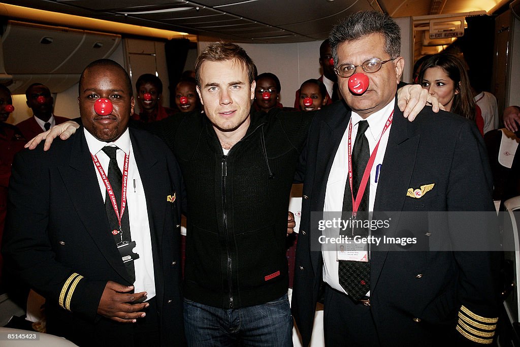 Celebrities Depart For Comic Relief Mount Kilimanjaro Climb