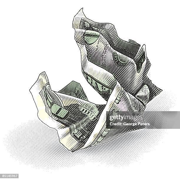vector illustration of $50 bill - american fifty dollar bill stock illustrations