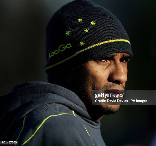Australia's Will Genia during a recovery session at Coogee Beach, Sydney in Australia.