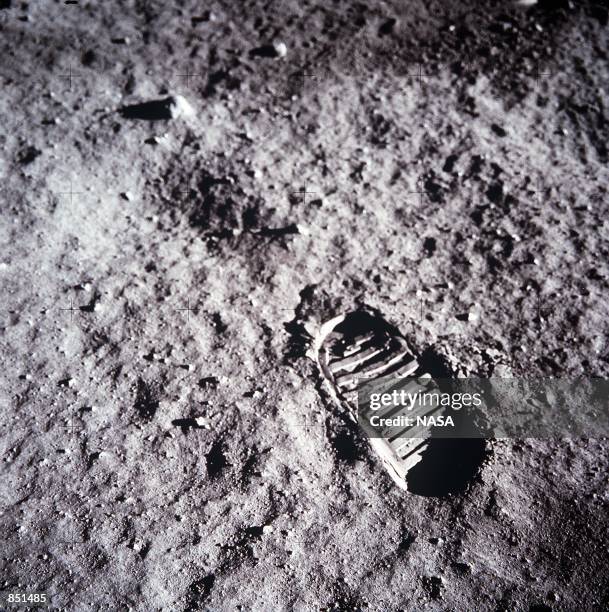 An astronaut's bootprint leaves a mark on the lunar surface July 20, 1969 on the moon. The 30th anniversary of the Apollo 11 Moon mission is...
