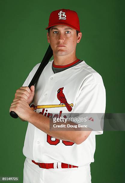 David Freese of the St. Louis Cardinals poses during photo day at Roger Dean Stadium on February 20, 2009 in Jupiter, Florida.