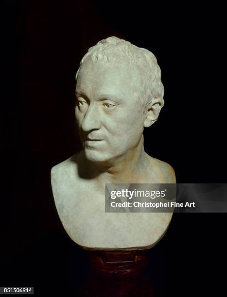 Houdon Jean Antoine , Portrait Bust of Denis Diderot 1771, Paris. Louvre Museum.