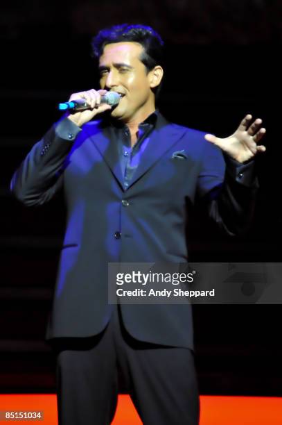 Carlos Marin of Il Divo performs on stage at O2 Arena on February 27, 2009 in London, England.