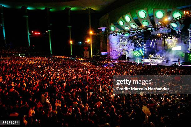 View of the 50th Vina Del Mar song festival on February 27, 2009 in Vina Del Mar, Chile.