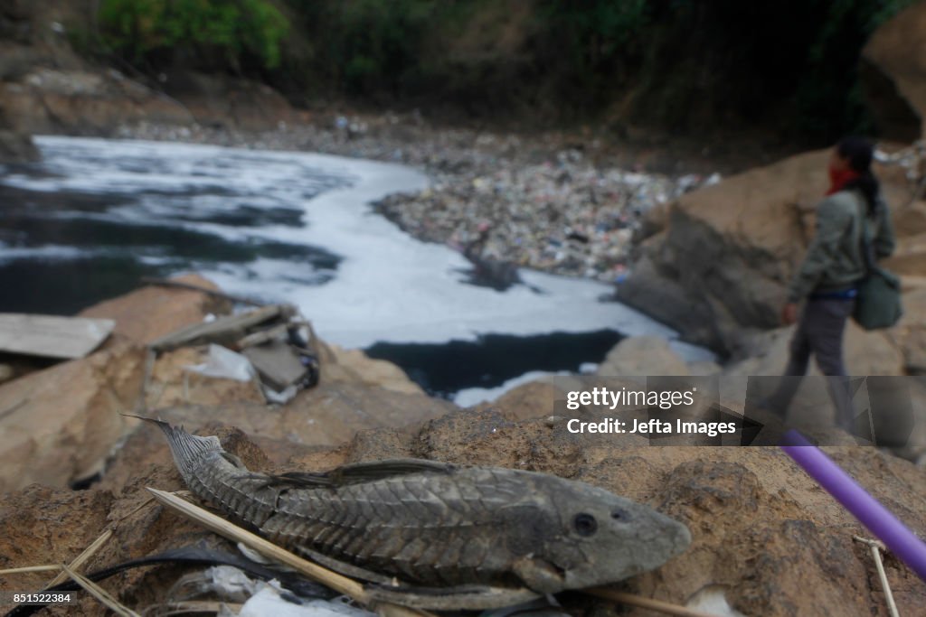 Pollution In Citarum River Indonesia