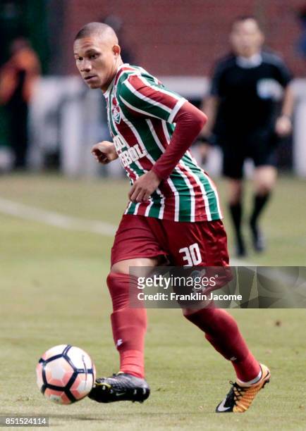 Wellington Alvez of Fluminense during a second leg match between LDU Quito and Fluminense as part of round of 16 of Copa CONMEBOL Sudamericana 2017...