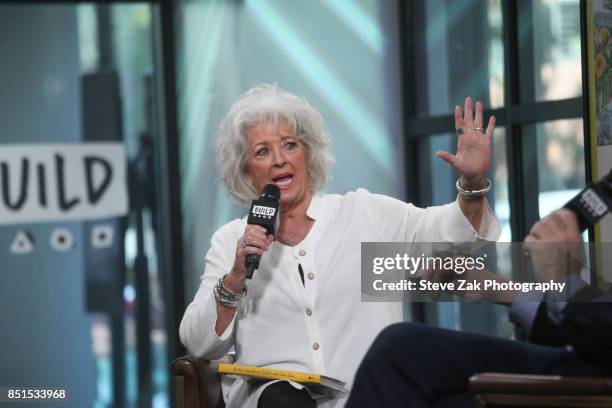 Chef Paula Deen attends Build Series to discuss her new cookbook "At The Southern Table With Paula Deen" at Build Studio on September 22, 2017 in New...