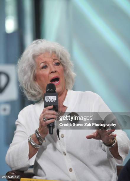 Chef Paula Deen attends Build Series to discuss her new cookbook "At The Southern Table With Paula Deen" at Build Studio on September 22, 2017 in New...