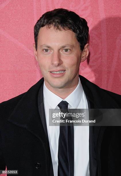 Journalist Marc-Olivier Fogiel arrives at the Cesar Film Awards 2009 at the Theatre du Chatelet on February 27, 2009 in Paris, France.