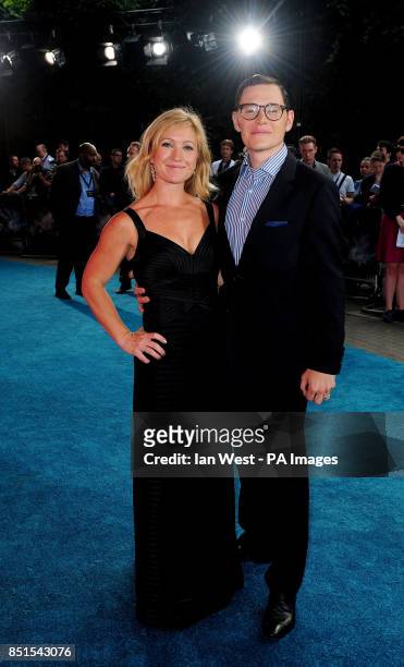 Burn Gorman and his wife Sarah Beard arriving for the European premiere of Pacific Rim at BFI IMAX, Southbank, London.