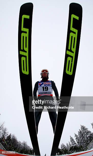 Eric Camerota of the USA jumps during the HS134 Ski Jumping of the Nordic Combined Individual Gundersen event at FIS Nordic World Ski Championships...