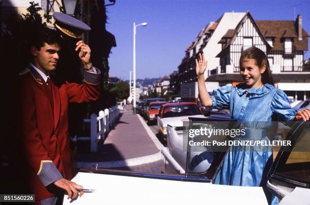 La jeune actrice Fairuza Balk en septembre 1985 lors du Festival de Deauville, France.