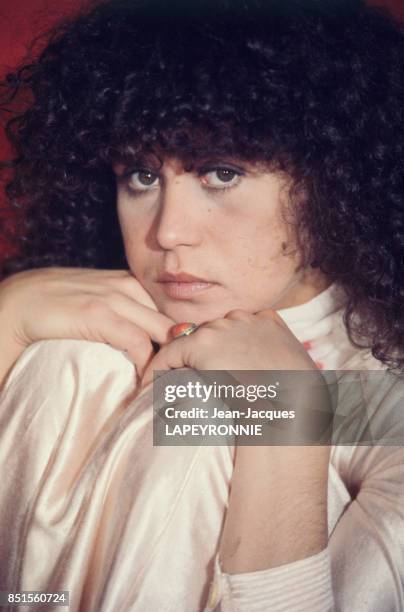 Actrice Maria Schneider en janvier 1978, Italie.