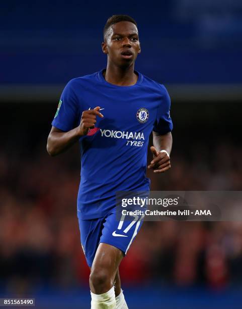 Charly Musonda of Chelsea during the Carabao Cup Third Round match between Chelsea and Nottingham Forest at Stamford Bridge on September 20, 2017 in...