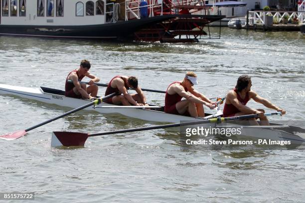 Rob Roy are dejected after loosing during day five of the Royal Henley Regatta, Henley on Thames.