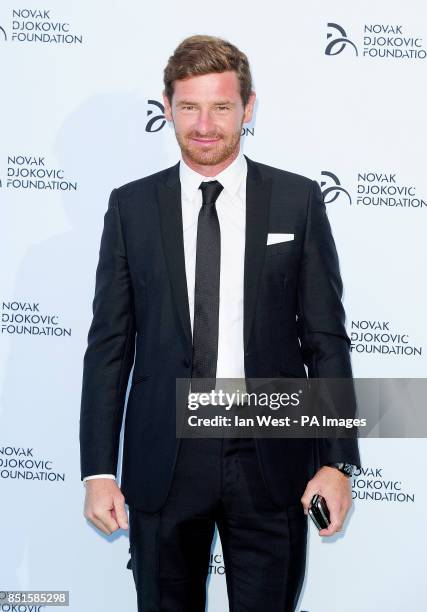 Andre Villas-Boas attends the Novak Djokovic Foundation party at the Roundhouse in London.