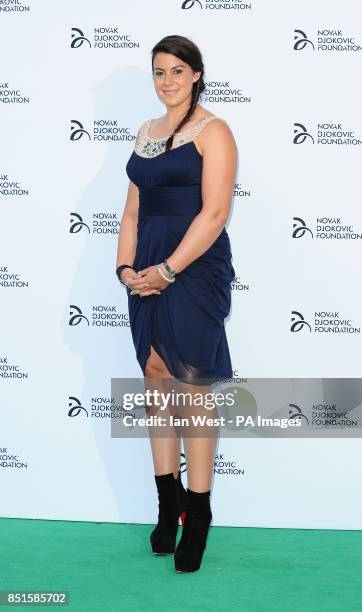 Marion Bartoli attends the Novak Djokovic Foundation party at the Roundhouse in London.