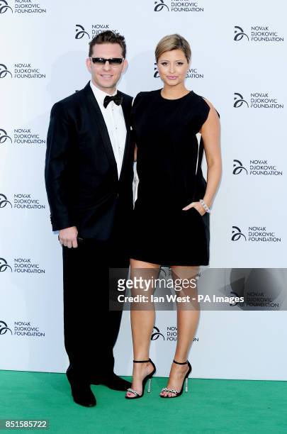 Nick Candy and Holly Valance attend the Novak Djokovic Foundation party at the Roundhouse in London.