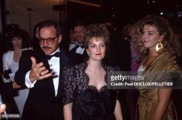Paul Schrader, Patricia Hearst et Natasha Richardson lors du Festival de Cannes en mai 1988, France.