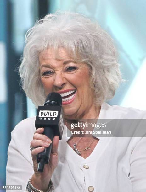 Chef Paula Deen attends Build to discuss her new cookbook "At The Southern Table With Paula Deen" at Build Studio on September 22, 2017 in New York...