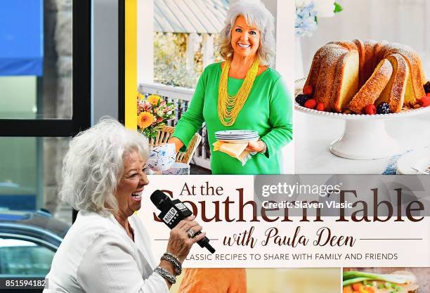 Chef Paula DeenÊvisits Build to discuss her new cookbook, "At The Southern Table with Paula Deen" at Build Studio on September 22, 2017 in New York...