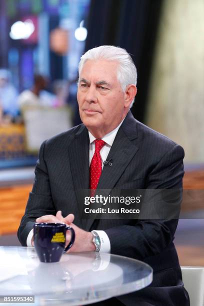 Walt Disney Television via Getty Images News' David Muir interviews Secretary of State Rex Tillerson on "Good Morning America," on Friday, September...