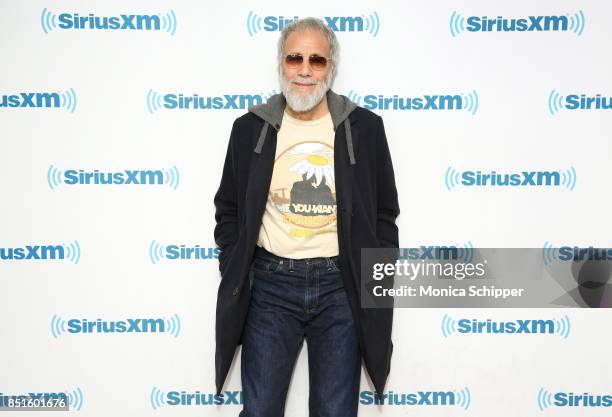 Singer-songwriter Yusuf Islam, aka Cat Stevens, visits SiriusXM Studios on September 22, 2017 in New York City.