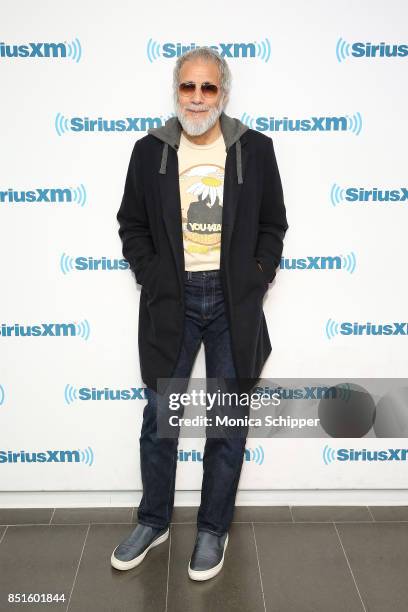 Singer-songwriter Yusuf Islam, aka Cat Stevens, visits SiriusXM Studios on September 22, 2017 in New York City.