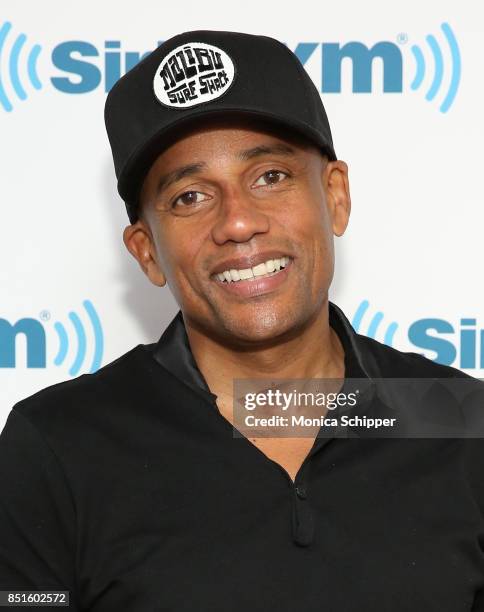 Actor Hill Harper visits SiriusXM Studios on September 22, 2017 in New York City.