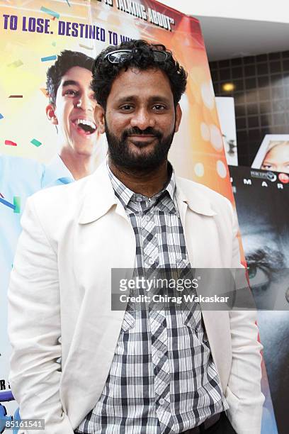 Oscar winning Indian sound recordist Resul Pookutty attends the special screening of "Slumdog Millionaire" held for kids of Apnalaya NGO held at PVR...