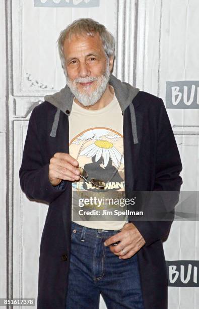 Singer/songwriter Yusuf / Cat Stevens attends Build to discuss his new album "The Laughing Apple" at Build Studio on September 22, 2017 in New York...