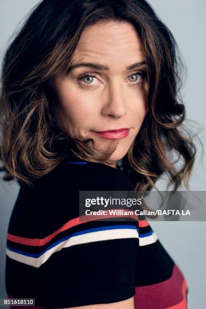 Actress Amy Landecker from 'Transparent' poses for a portrait BBC America BAFTA Los Angeles TV Tea Party 2017 at the The Beverly Hilton Hotel on...