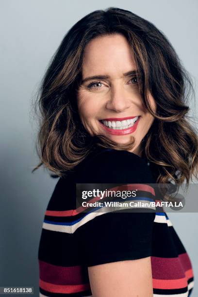 Actress Amy Landecker from 'Transparent' poses for a portrait BBC America BAFTA Los Angeles TV Tea Party 2017 at the The Beverly Hilton Hotel on...