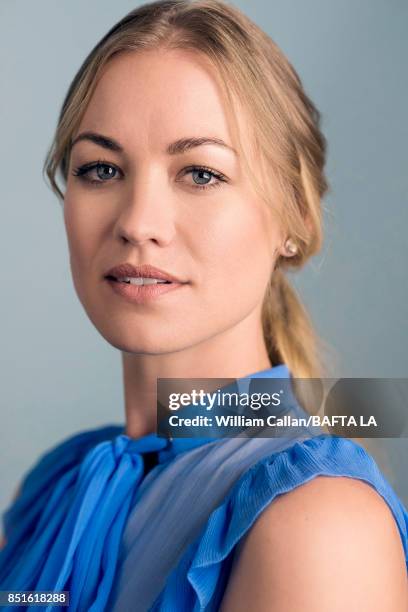 Actress Yvonne Strahovski from Hulu's 'The Handmaid's Tale' poses for a portrait BBC America BAFTA Los Angeles TV Tea Party 2017 at the The Beverly...