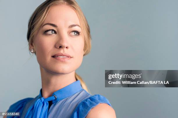 Actress Yvonne Strahovski from Hulu's 'The Handmaid's Tale' poses for a portrait BBC America BAFTA Los Angeles TV Tea Party 2017 at the The Beverly...