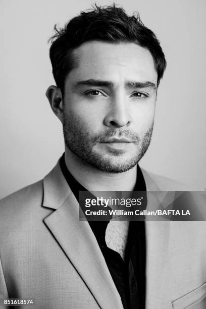 Actor Ed Westwick poses for a portrait BBC America BAFTA Los Angeles TV Tea Party 2017 at the The Beverly Hilton Hotel on September 16, 2017 in West...