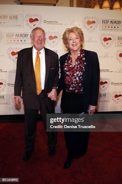 Las Vegas Mayor Oscar Goodman and his wife Carolyn Goodman arrives at the 13th Annual "Keep Memory Alive" gala to benefit Lou Ruzo Center for Brain...