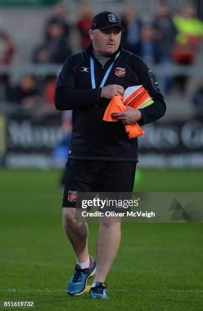 Belfast, United Kingdom - 22 September 2017; Dragons head coach Bernard Jackman before the Guinness PRO14 Round 4 match between Ulster and Dragons at...