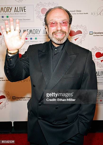 Bernie Yuman, manager of Siegfried & Roy, arrives at the Bellagio for the 13th annual Keep Memory Alive Foundation Power of Love gala to benefit the...